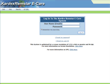 Tablet Screenshot of ecare.kardexremstar.com